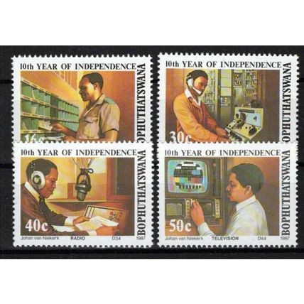 South Africa Bophuthatswana 200-203 MNH Communications Radio ZAYIX 0424S0128M