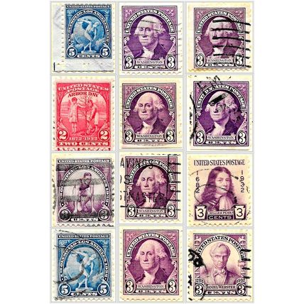 USA 13 x Various 1932 Stamps Used (as scans) V1