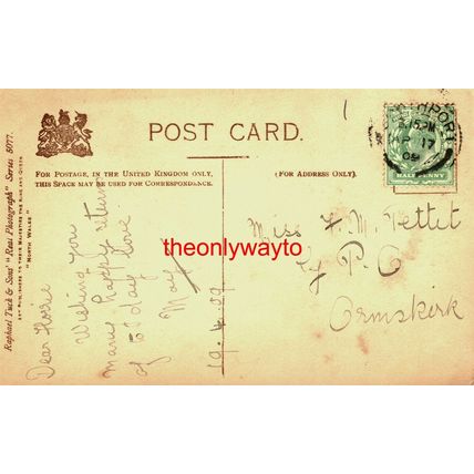 Beddgelert Mill, N Wales, 5077 'Real Photograph' Tuck Postcard, 1909