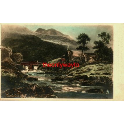 Beddgelert Mill, N Wales, 5077 'Real Photograph' Tuck Postcard, 1909