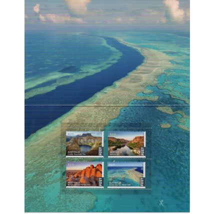 STAMP PACK: 2022, AERIAL VIEWS, SET 4 MINT INTERNATIONAL STAMPS.