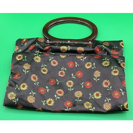 A Very Cool Rare Vintage Lady’s Pride Floral Print Hippy Style Snap Handbag