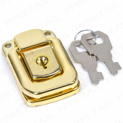 LOCKABLE BRASS TOGGLE CATCH + KEYS Locking Chest Suitcase Latch Clip Clasp Lock