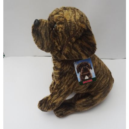 BRINDLE BOXER DOG 12" AS IS, WITH BANDANA, PERSONALISED, GIFT WRAPPED 4 CHOICES