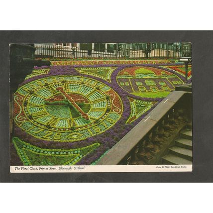 Postcard Scotland Edinburgh John Hinde 2SC178 The Floral Clock