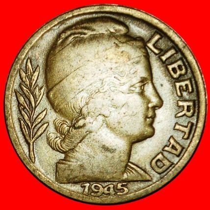 Ⰶ COW (1942-1950): ARGENTINA ★ 20 CENTAVOS 1945!★LOW START★NO RESERVE