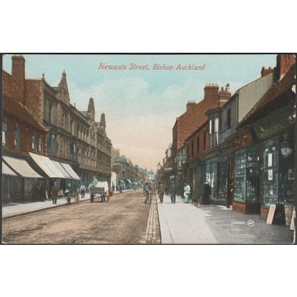 Newgate Street, Bishop Auckland, Durham, c.1910 - Valentine's Postcard