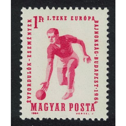 Hungary First European Skittles Championships 1Ft 1964 MNH SG#1982 MI#2041A
