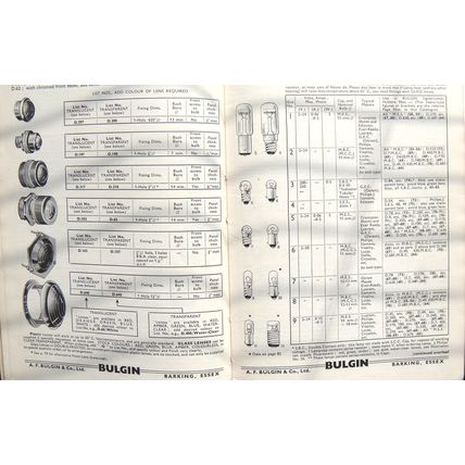 Bulgin Catalogue 1954 to 1955 See What Your Vintage Valve Hi-Fi is Made From