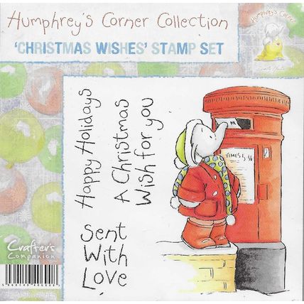 Crafter's Companion. Christmas Wishes Stamp Set. Stamping Cardmaking Crafts