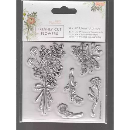 Papermania. Freshly Cut Flowers Stamp Set. Stamping Cardmaking Scrapbooking