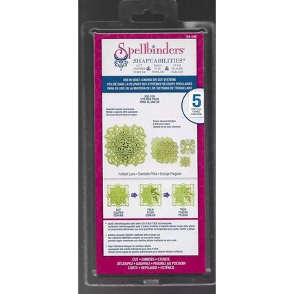 Spellbinders. Folded Lace Die Set. Die Cutting Cardmaking Scrapbooking Crafts