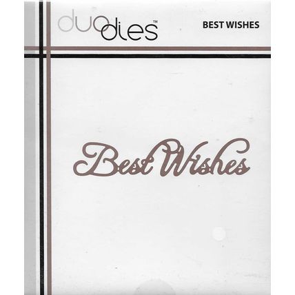 Duo Dies. Best Wishes Die. Die Cutting Cardmaking Scrapbooking Crafts