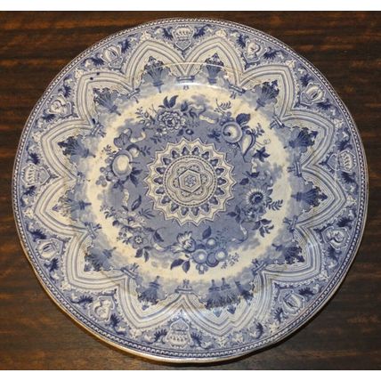 Antique china WEDGWOOD PLATE Victorian 1800s English marks 1862 very old