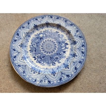 Antique china WEDGWOOD PLATE Victorian 1800s English marks 1862 very old