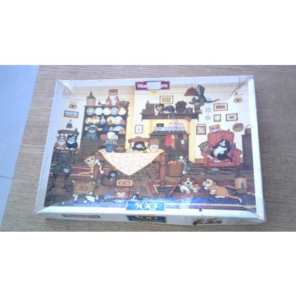 CRAZY CATS... FARMHOUSE KITCHEN by Linda Jane Smith Jigsaw (500 Piece) 1984