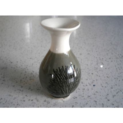 Miniature Boscastle Pottery Cornish Mochaware Vase
