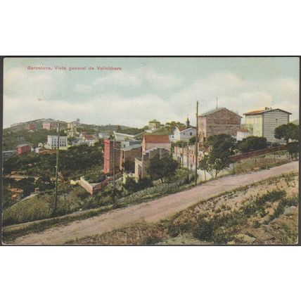 Vista General de Vallvidrera, Barcelona, 1910 - Serie León Tarjeta Postal