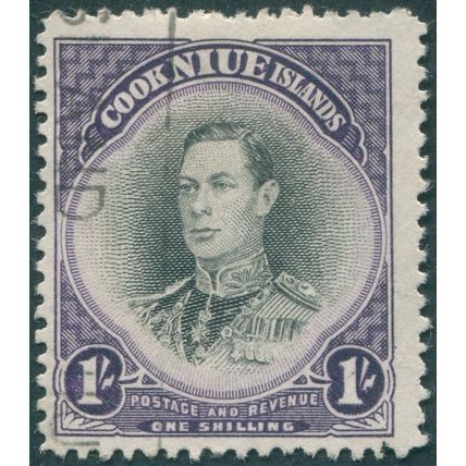 Niue 1944 1s black & violet SG95 used