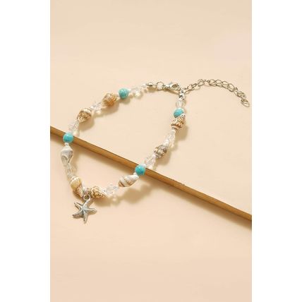 Conch Beaded Starfish Beach Anklet