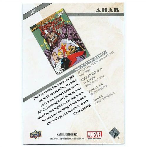 2012 Marvel Beginnings 2 - #187 - Ahab