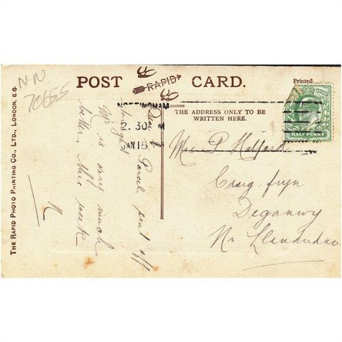 Nottingham Grosvenor Corner Mansfield Road Nottinghamshire Postcard (NN70655)