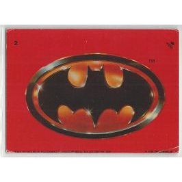 BATMAN sticker card # 2 BATMAN symbol ( 1989 )