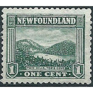 Newfoundland 1923 SG149 1c Green Mounted Mint . . ..