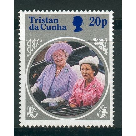 Tristan De Cunha stamps 1985 - SG 391 -20p Life & Times Of Queen Mother MNH