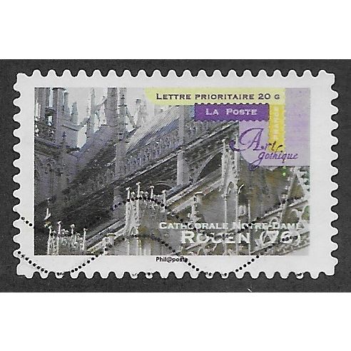 FRA 2011 (58c) 'GOTHIC ART - ROUEN 76' FINE USED (EBID56-600)