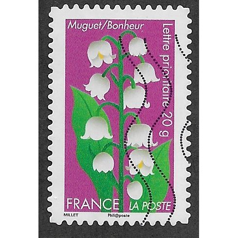 FRA 2012 (60c)(S/A) 'FLOWERS - LILY OF THE VALLEY ' FINE USED (EBID56-674)
