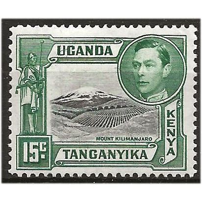 KUT 1952 SG138 15c Black & Green Mounted Mint .. ...