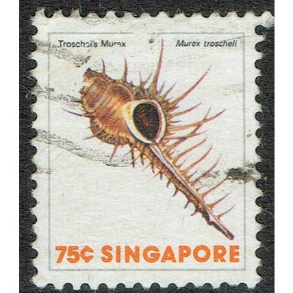 Singapore 1977 Shells 75c Multicoloured SG297 GU
