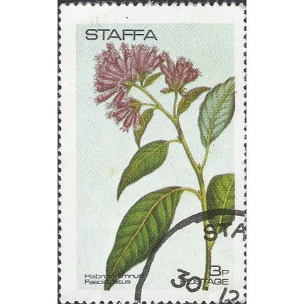 STAFFA, FLOWER, indigenous flowers, grey 1972, 3p