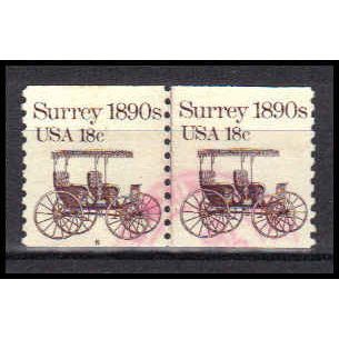 Used 1907 18c Surrey Fine CNP Left 6 PA0527