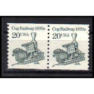 2463 20c Railroad Cog Very Fine MNH CNP Left 1 PA1134