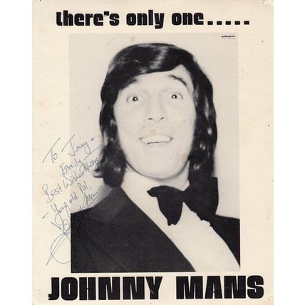 Johnny Mans Jon Pertwee Dr Who Manager Signed Photo