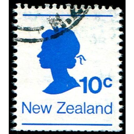 New Zealand 1978 10c Blue QE2 Coil FU - SG 1173