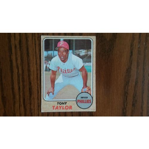 1968 Topps Card # 327 Tony Taylor Good (2) Philadelphia Phillies
