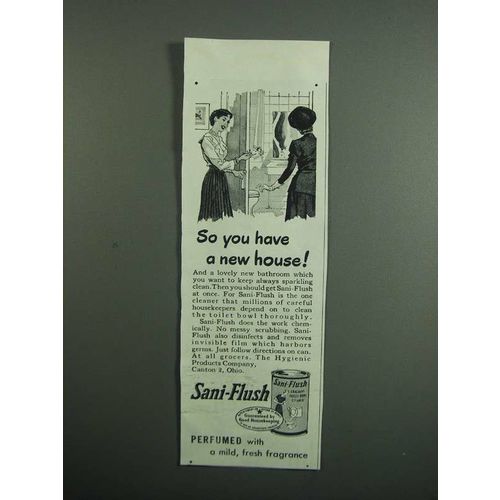 1951 Sani-Flush Cleanser Ad - You Have a New House