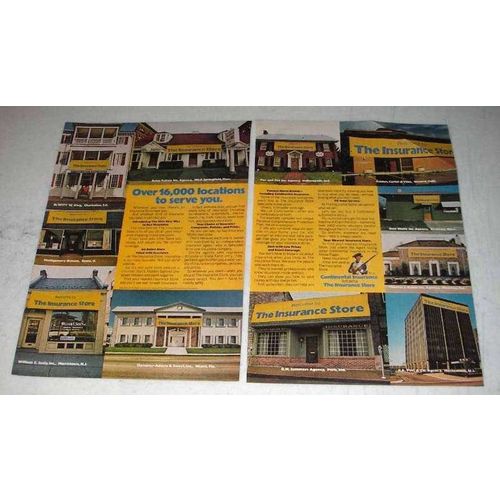 1975 Continental Insurance Ad - Locations to Serve You