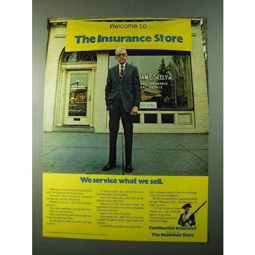 1975 Continental Insurance Ad - Service What We Sell