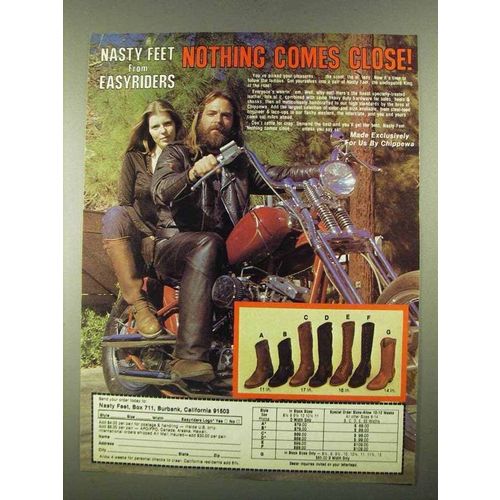 1981 Chippewa Nasty Feet Boots Ad - Nothing Close