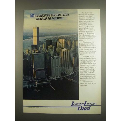 1984 Ciba-Geigy Dual Ad - Helping Big Cities Wake up