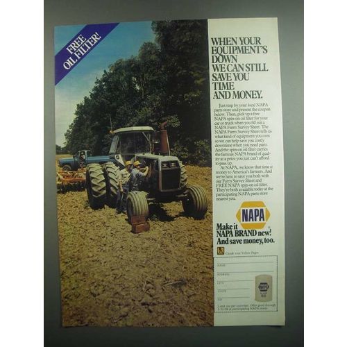 1984 NAPA Farm Equipment Parts Ad - Save You Time