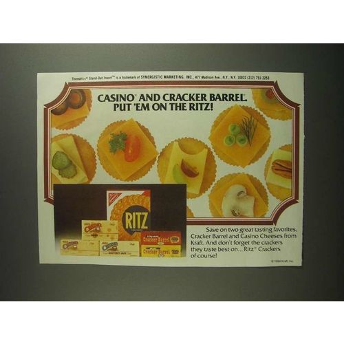 1984 Nabisco Ritz Crackers & Kraft Casino Cheese Ad