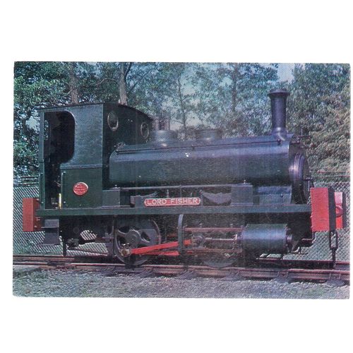 'LORD FISHER' 0-4-0ST Steam Engine unused Postcard East somerset railway =