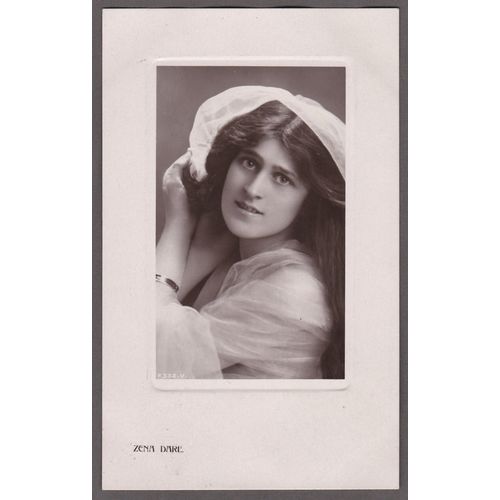 Standard size RP postcard of Zena Dare actress Rotary