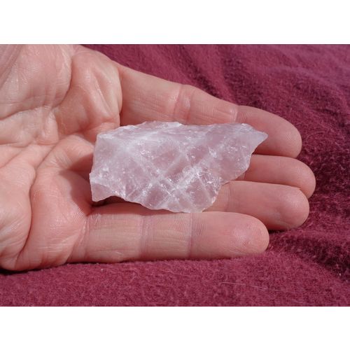 F Rose Quartz Raw Crystal Gemstone Metaphysical Energy Work Meditation