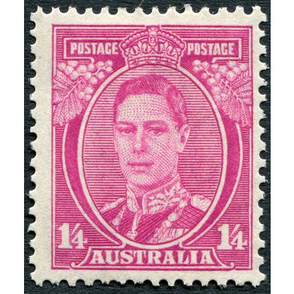 Australia 1938 1s 4d pale magenta SG 175 unused